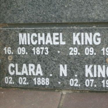 KING Michael 1873-1953 &amp; Clara N. 1888-1981