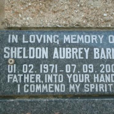 BARNES Sheldon Aubrey 1971-2006