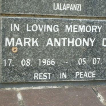 DAY Mark Anthony 1966-2012