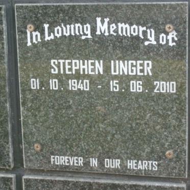 UNGER Stephen 1940-2010