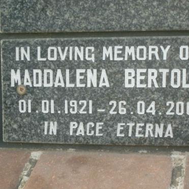 BERTOLLI Maddalena 1921-2004