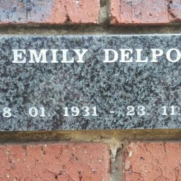 DELPORT Emily 1931-2011