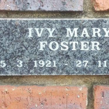 FOSTER Ivy Mary 1921-2007