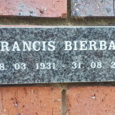 BIERBAUM Francis 1931-2006