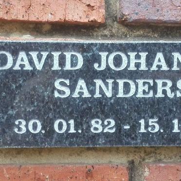 SANDERS David Johannes 1982-2003