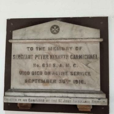 CARMICHAEL Peter Kenneth -1916