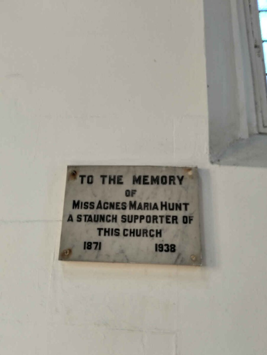 HUNT Agnes Maria 1871-1938