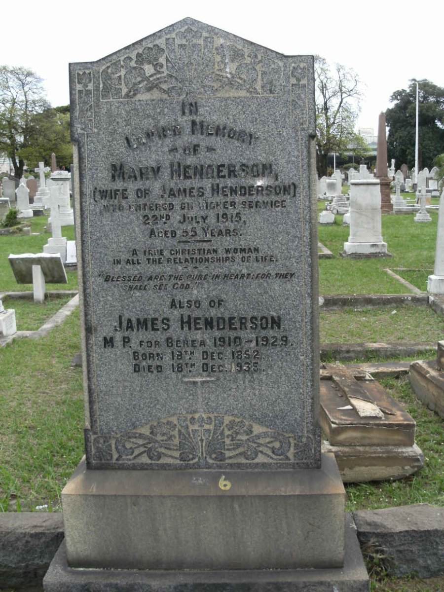 HENDERSON James 1852-1935 and Mary -1915