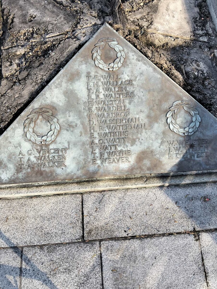 Durban Cenotaph_ 17 :: V - W Surnames