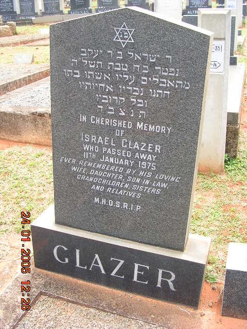 GLAZER Israel -1975