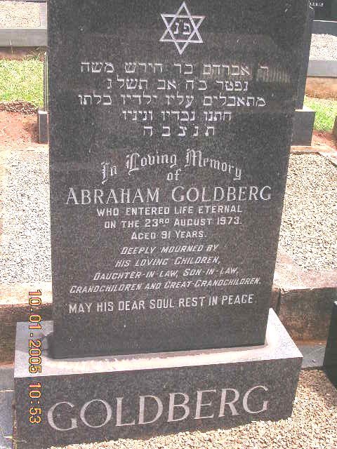 GOLDBERG Abraham -1973