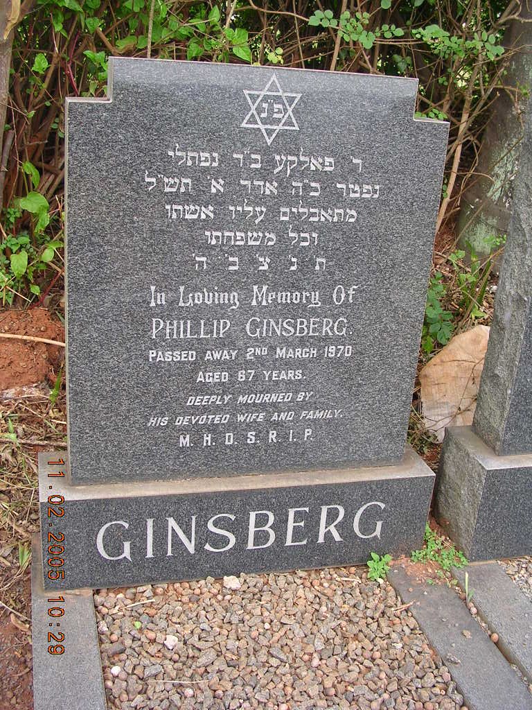 GINSBERG Phillip -1970