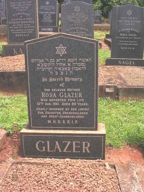 GLAZER Rosa -1961