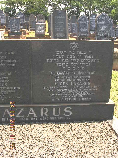 LAZARUS Eugen 1893-1977