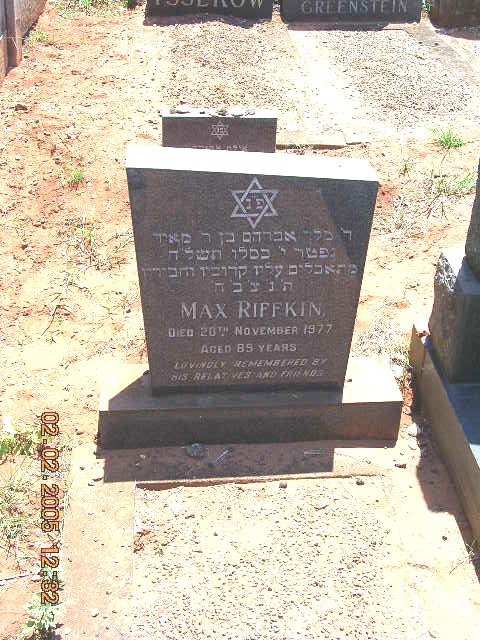 RIFFKIN Max -1977