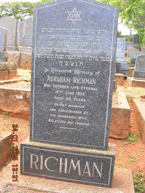 RICHMAN Abraham -1958