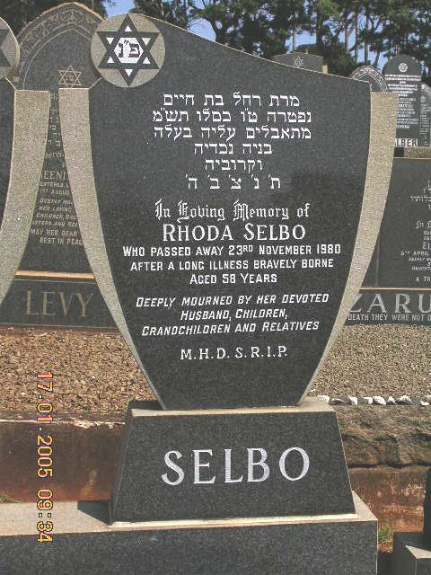 SELBO Rhoda -1980