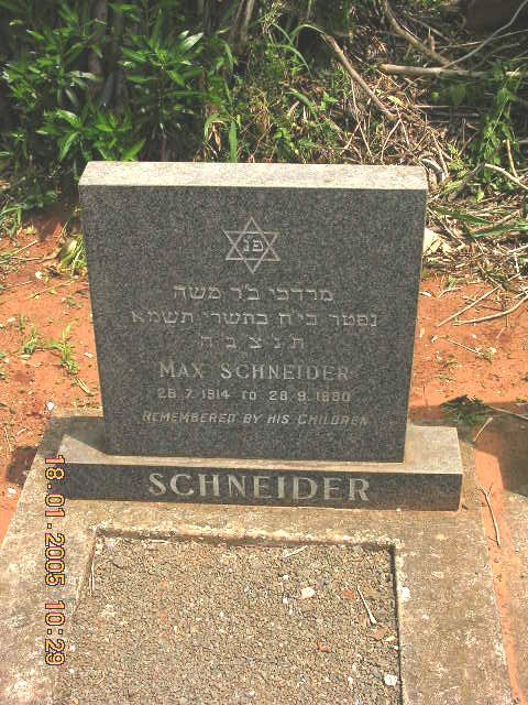 SCHNEIDER Max 1914-1980