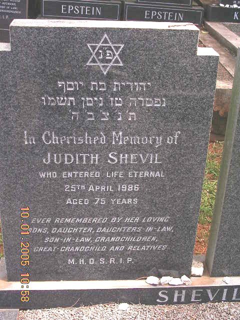 SHEVIL Judith -1986