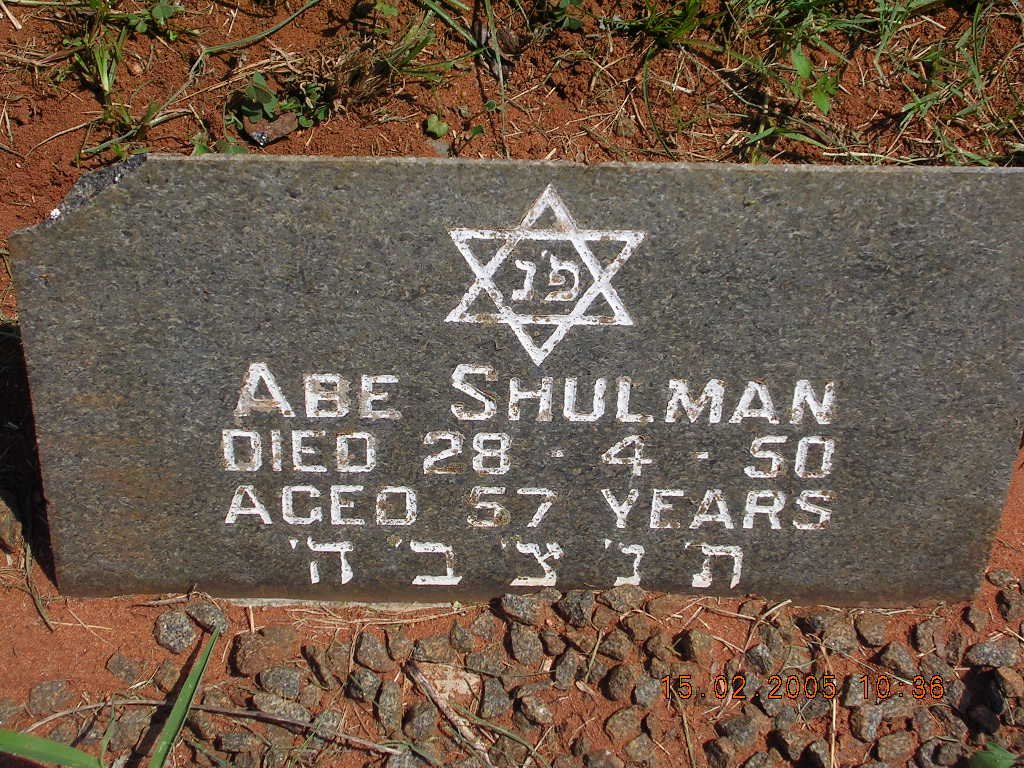 SHULMAN Abe -1950