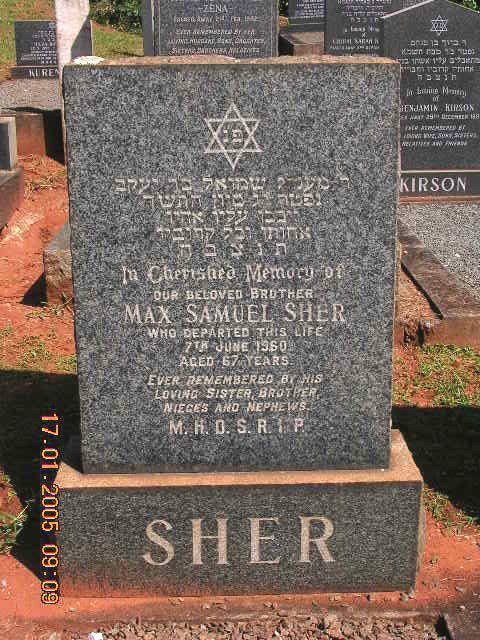 SHER Max Samuel -1960