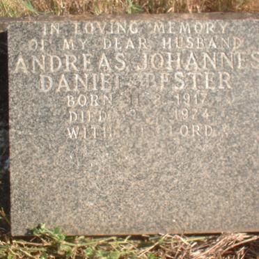 BESTER Andreas Johannes Daniel 1917-1974