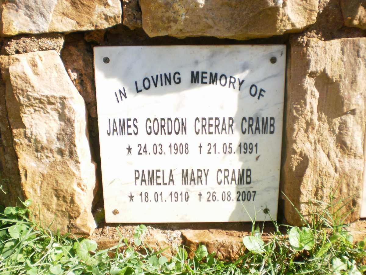 CRAMB James Gordon Crerar 1908-1991 &amp; Pamela Mary 1910-2007