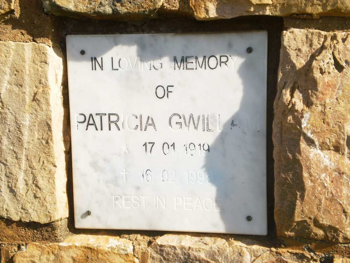 GWILLAM Patricia 1919-1999