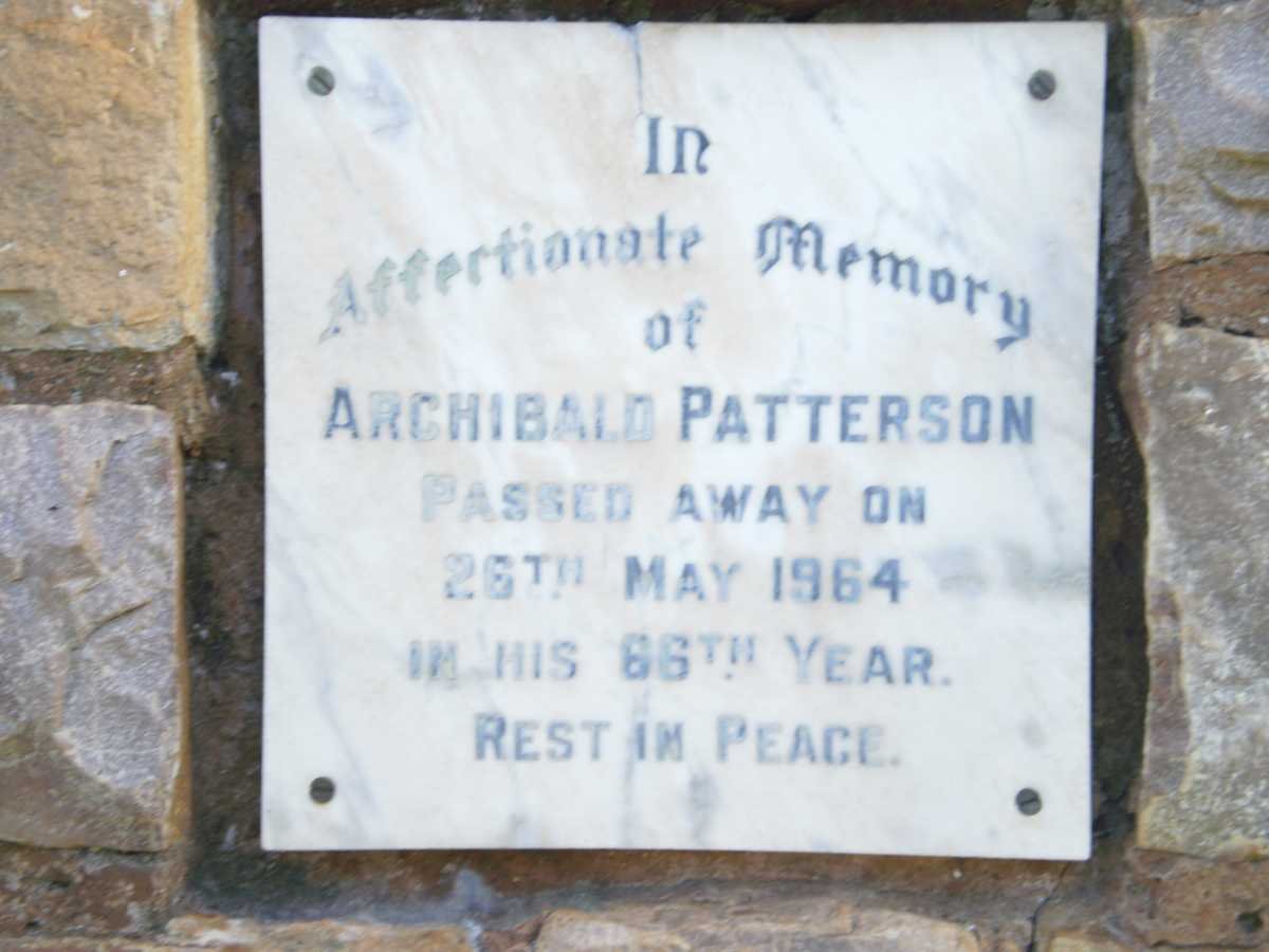 PATTERSON Archibald -1964