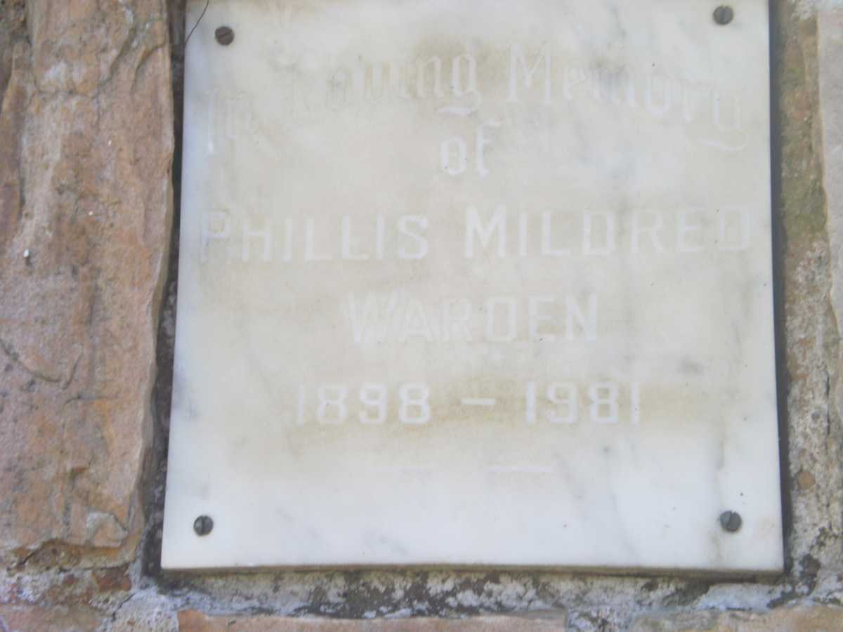 WARDEN Phillis Mildred 1898-1981