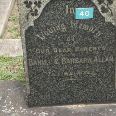 ALLAN Daniel -1917 &amp; Barbara Campbell -1926