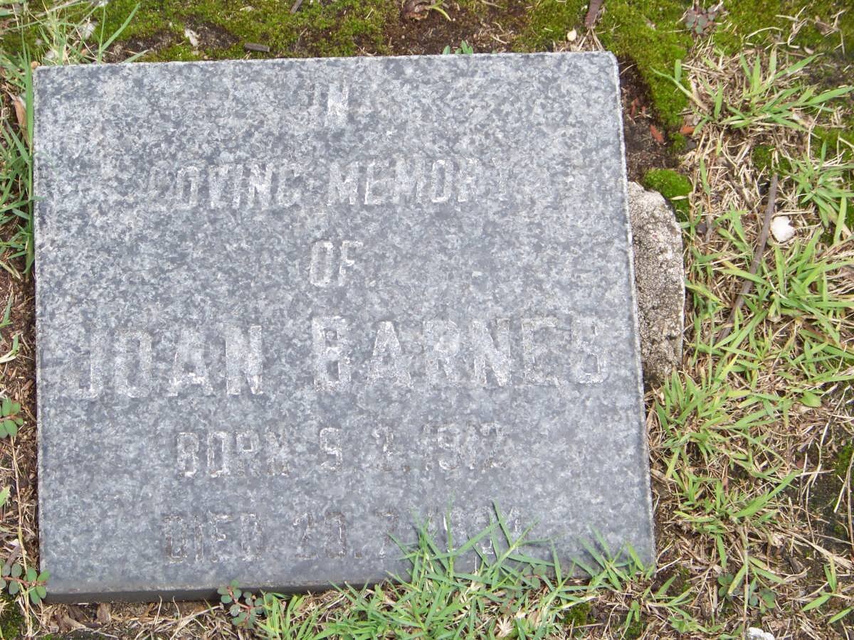 BARNES Joan -19?2-19?4