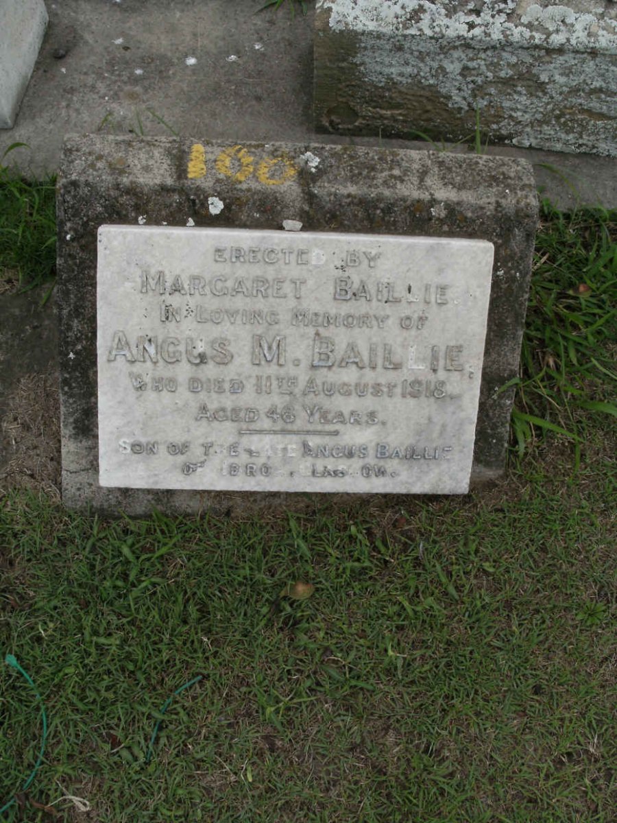 BAILLIE Angus -1918