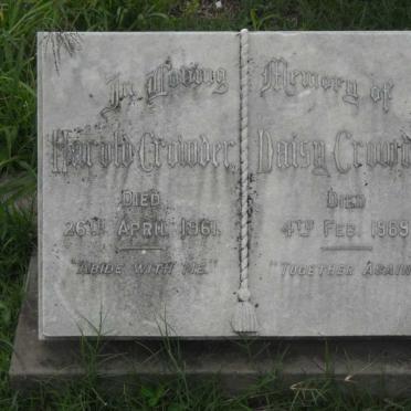 CROWDER Harold -1961 &amp; Daisy -1969