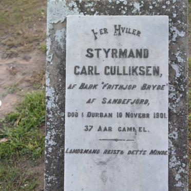 CULLIKSEN Styrmand Carl -1901