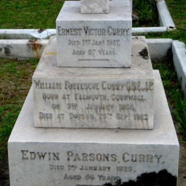 CURRY Ernest Victor -1927 :: CURRY William Fortescue 1864-1923 :: CURRY Edwin Parsons -1925