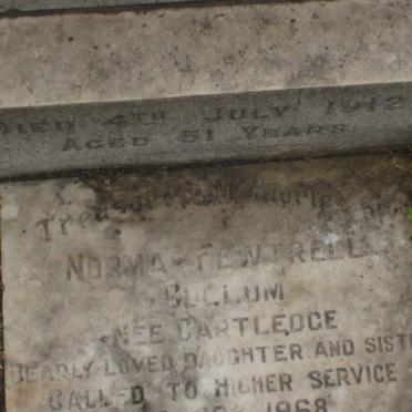 CULLUM Norma Fewtrell nee CARTLEDGE -1968