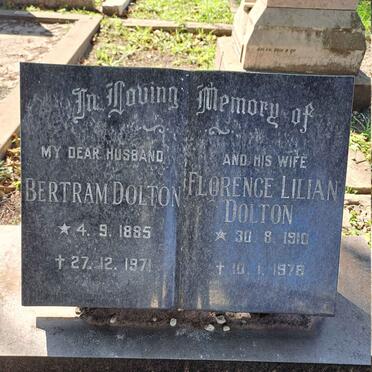 DOLTON Bertram 1885-1971 & Florence Lilian 1910-1978