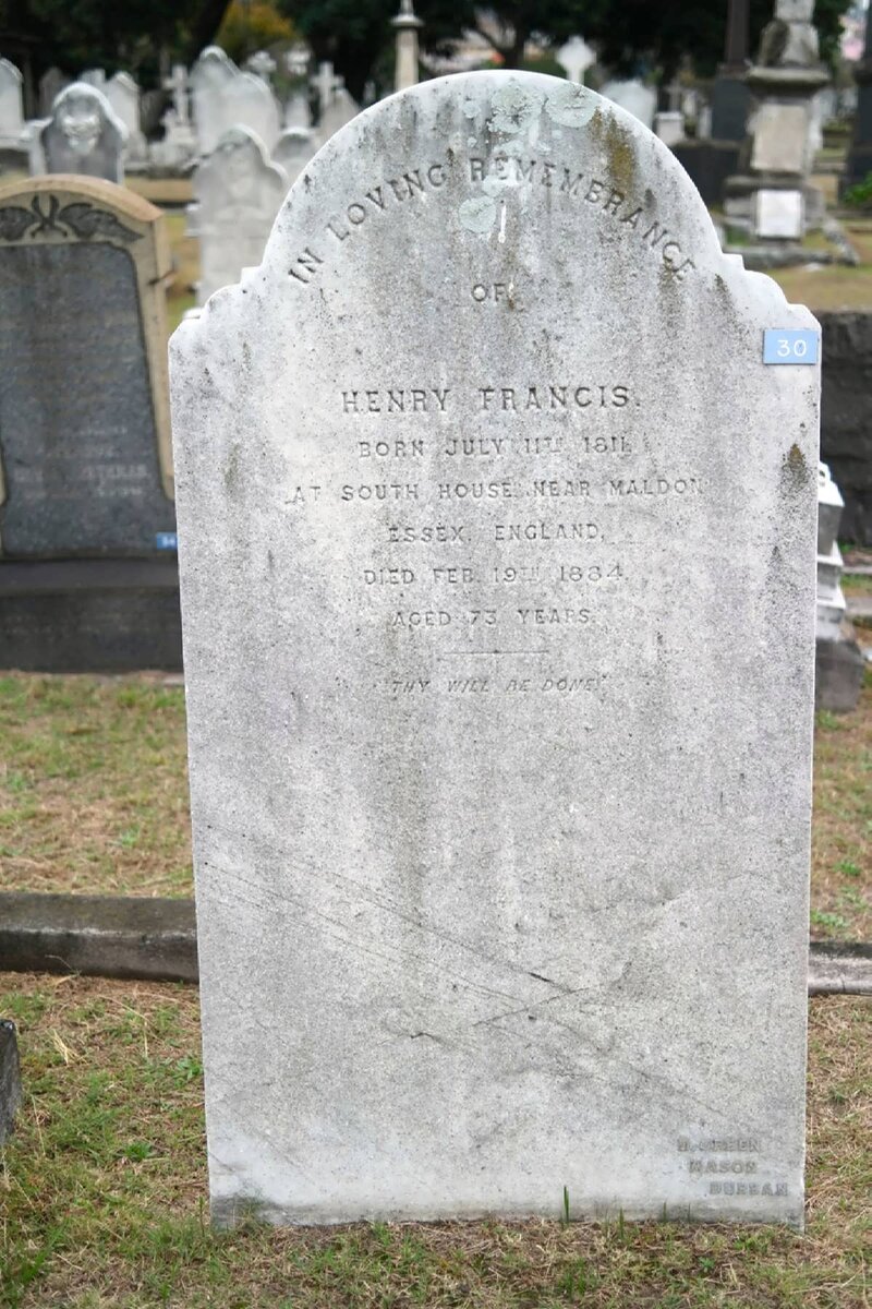 FRANCIS Henry 1811-1884