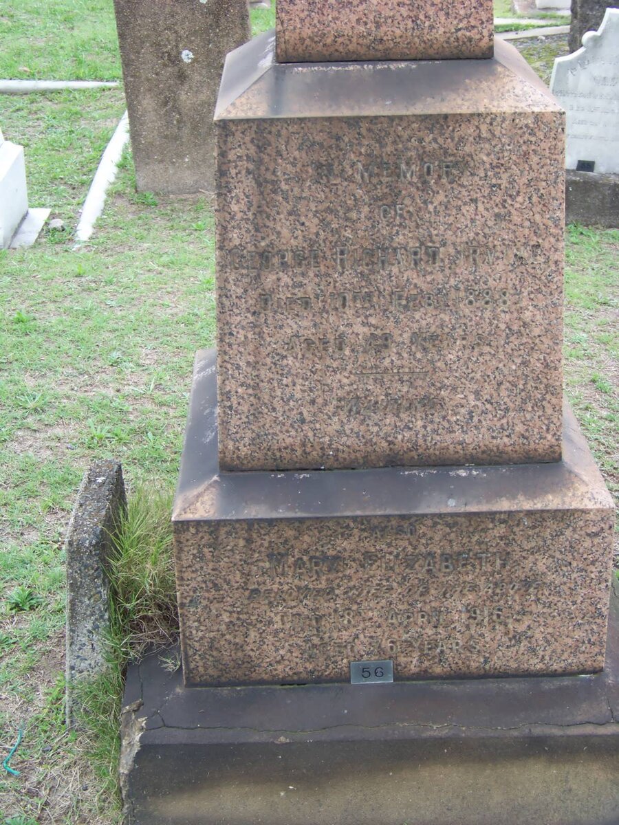 IRVINE George Richard -1888 & Mary Elizabeth -1916 _2