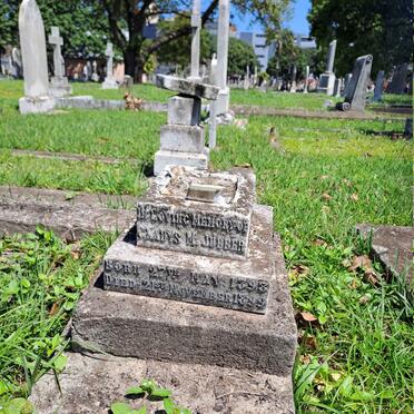 JUBBER Gladys M. 1898-1899