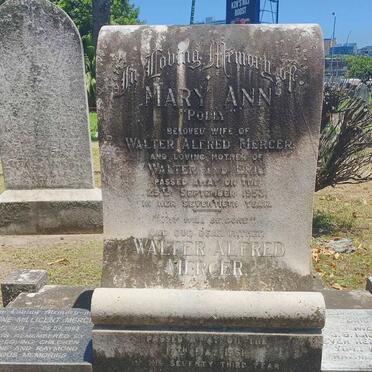 MERCER Walter Alfred -1961 & Mary Ann -1953