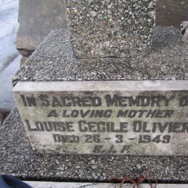 OLIVIER Louise Cecile -1949