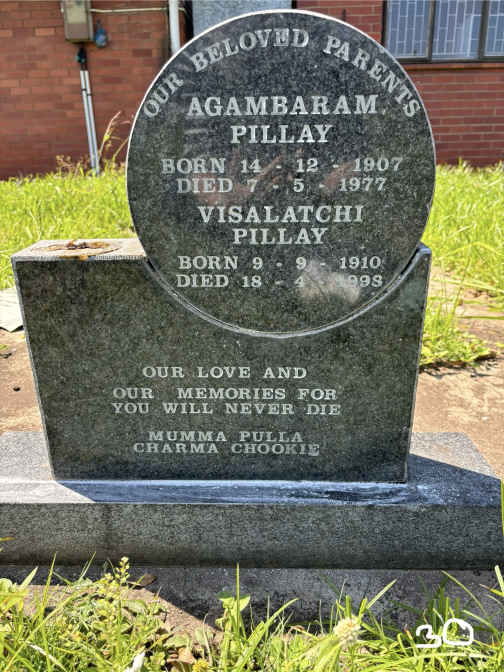 PILLAY Agambaram 1907-1977 & Visalatchi 1910-1998