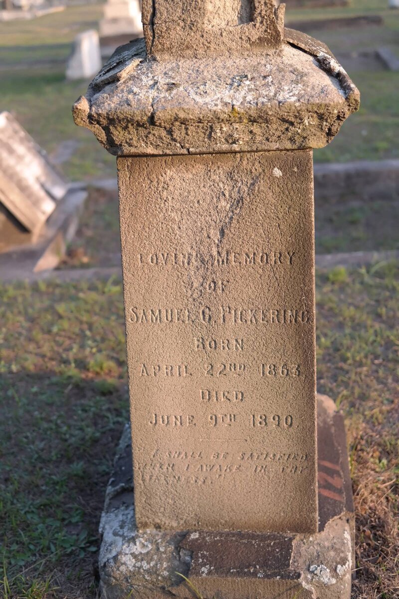 PICKERING Samuel G. 1863-1890