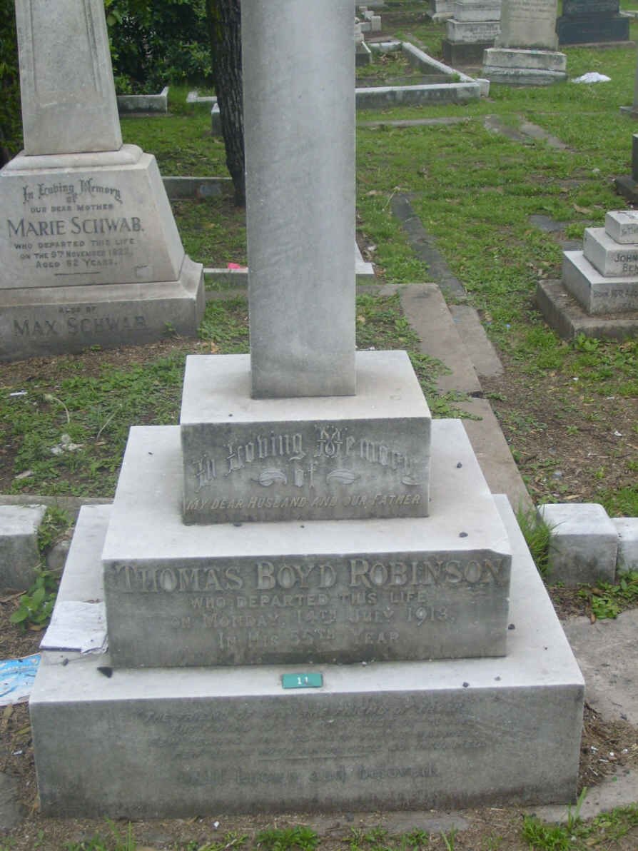 ROBINSON Thomas Boyd -1913