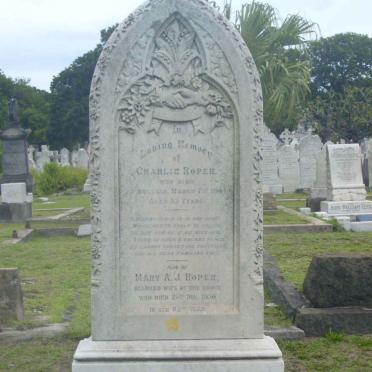 ROPER Charlie -1901 &amp; Mary A.J. -1930