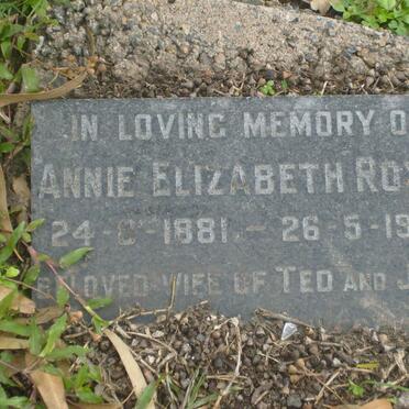 ROYDS Annie Elizabeth 1881-1972