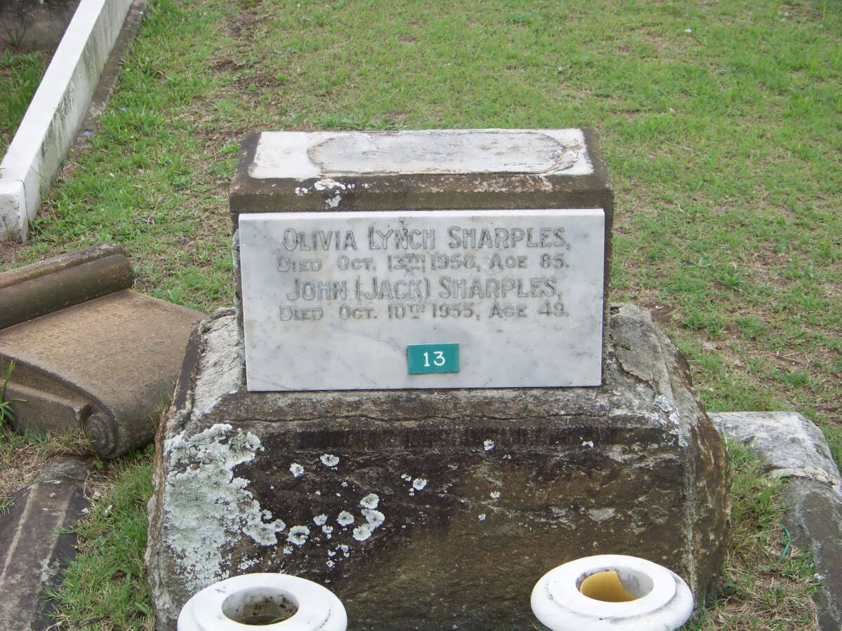 SHARPLES John -1955 :: SHARPLES Olivia Lynch -1958