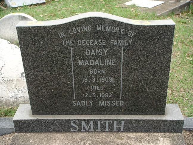 SMITH Daisy Madaline 1909-1992